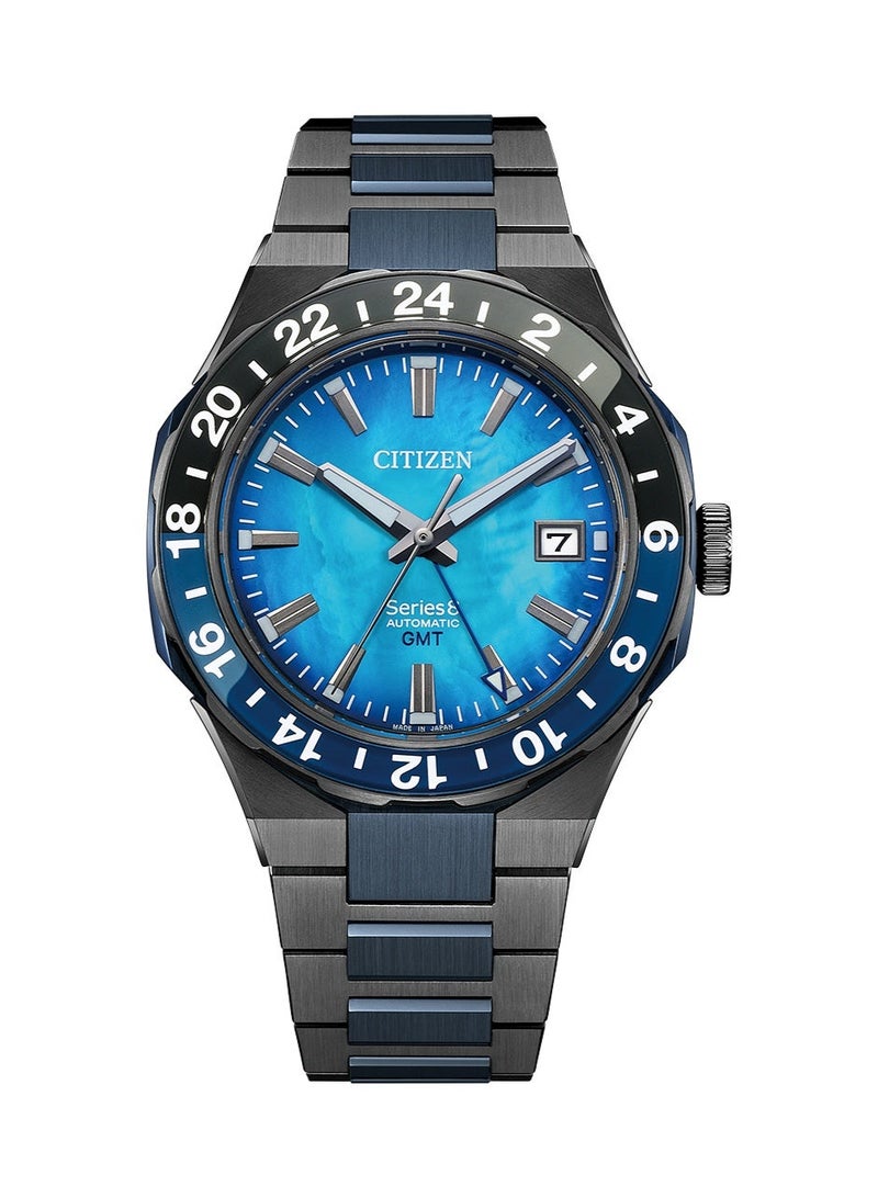 CITIZEN Limited Edition Series8 880 GMT Men’s Automatic Watch NB6036‑52N, 41 mm Blue Dial & Two‑Tone Stainless Steel Bracelet, 100 m WR - Image 2
